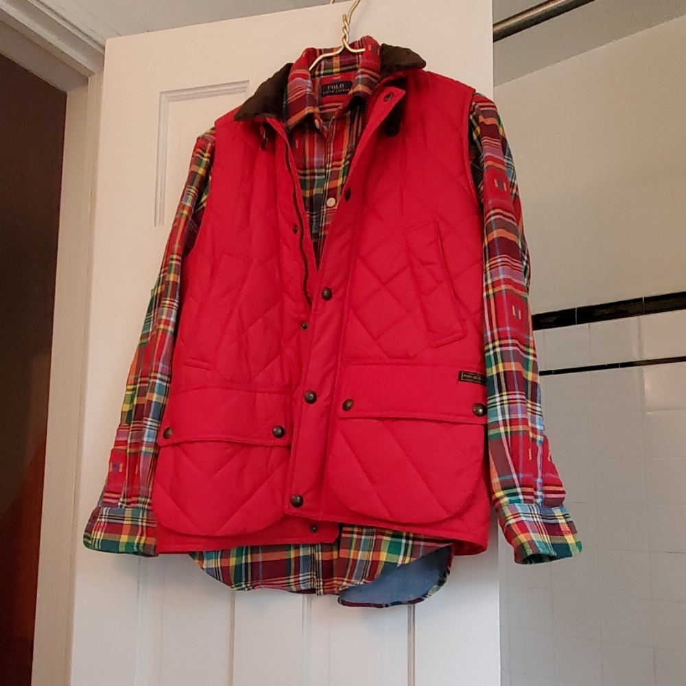 RALPH LAUREN POLO Shirt and Riding Vest NWOT